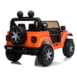 Ηλεκτροκίνητο Παιδικό Αυτοκίνητο Licensed Wrangler Rubicon Διθέσιο 12v Πορτοκαλι 