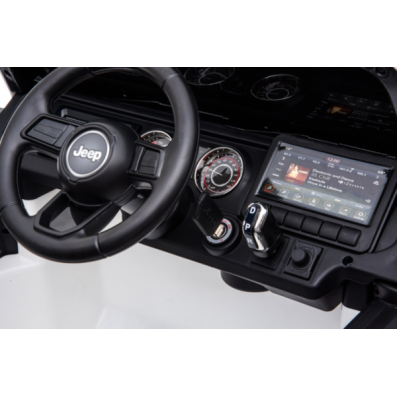 Ηλεκτροκίνητο Παιδικό Αυτοκίνητο Licensed Wrangler Rubicon Διθέσιο 12v Λευκό Ηλεκτροκίνητο Παιδικό Αυτοκίνητο Licensed Wrangler Rubicon Διθέσιο 12v Λευκό