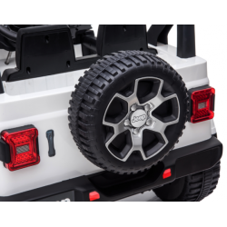 Ηλεκτροκίνητο Παιδικό Αυτοκίνητο Licensed Wrangler Rubicon Διθέσιο 12v Λευκό 