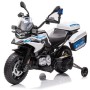 Ηλεκτροκίνητη παιδική μηχανή Διθέσια Licensed BMW F850 GS Police με ελαστικά EVA Λευκή