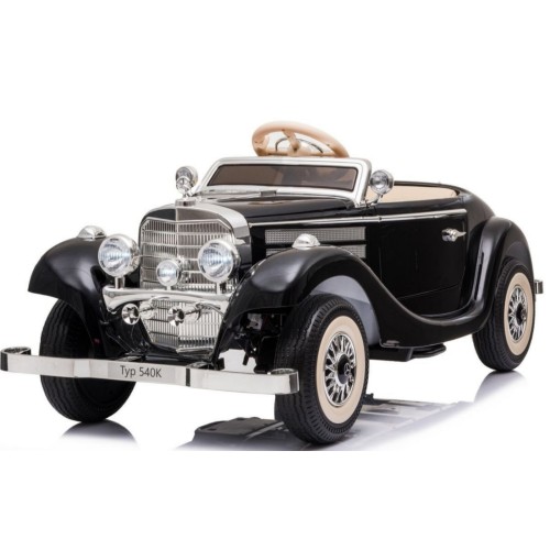 Ηλεκτροκίνητο παιδικό αυτοκίνητο Διθέσιο Vintage Licensed Mercedes Benz Typ 540K 12V σε μαύρο Ηλεκτροκίνητο παιδικό αυτοκίνητο Διθέσιο Vintage Licensed Mercedes Benz Typ 540K 12V σε μαύρο