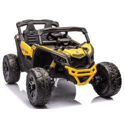 Ηλεκτροκίνητο παιδικό αυτοκίνητο Licensed Can AM Maverick UTV 12V σε κίτρινο
