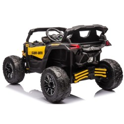 Ηλεκτροκίνητο παιδικό αυτοκίνητο Licensed Can AM Maverick UTV 12V σε κίτρινο