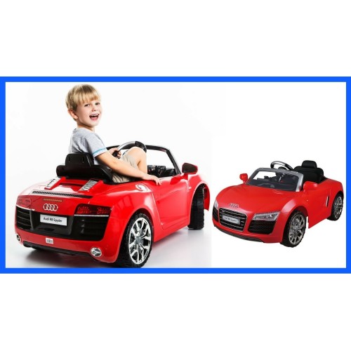 Ηλεκτροκίνητο Παιδικό Αυτοκίνητο Licensed Audi R8 Spyder 12V Κόκκινο