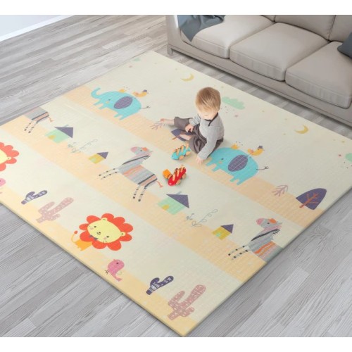 Βρεφικό χαλάκι δραστηριοτήτων Διπλής όψης αδιάβροχο και αντιολισθητικό 180x200cm L38