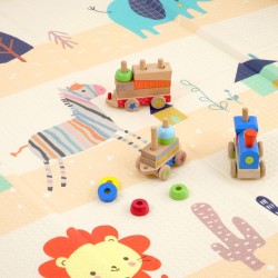 Βρεφικό χαλάκι δραστηριοτήτων Διπλής όψης αδιάβροχο και αντιολισθητικό 180x200cm L38