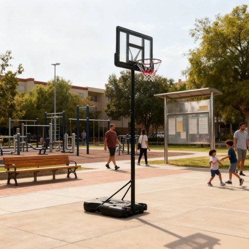 Μπασκέτα Forall A021A με βάση και ρυθμιζόμενο ύψος στεφάνης από 135 έως 305 εκατοστά Μπασκέτα Forall A021A με βάση και ρυθμιζόμενο ύψος στεφάνης από 135 έως 305 εκατοστά