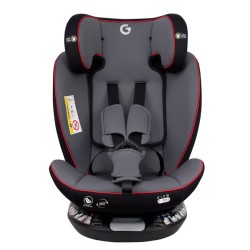 Καθισματάκι αυτοκινήτου G με isofix για βάρος 0 έως 36kg περιστρεφόμενο 360 μοίρες σε μαύρο γκρι με κόκκινες λεπτομέρειες Καθισματάκι αυτοκινήτου G με isofix για βάρος 0 έως 36kg περιστρεφόμενο 360 μοίρες σε μαύρο γκρι με κόκκινες λεπτομέρειες