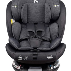Καθισματάκι αυτοκινήτου G με isofix για βάρος 0 έως 36kg περιστρεφόμενο 360 μοίρες σε μαύρο γκρι Καθισματάκι αυτοκινήτου G με isofix για βάρος 0 έως 36kg περιστρεφόμενο 360 μοίρες σε μαύρο γκρι