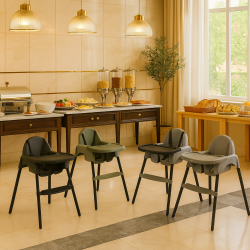 Καρεκλάκι φαγητού FunBaby 2 σε 1 με πλαστικό σκελετό και κάθισμα απο 6 μηνών έως 15 κιλά σε γκρι χρώμα Καρεκλάκι φαγητού FunBaby 2 σε 1 με πλαστικό σκελετό και κάθισμα απο 6 μηνών έως 15 κιλά σε γκρι χρώμα