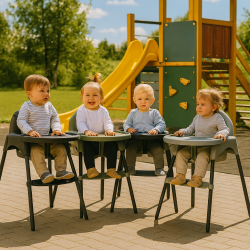 Καρεκλάκι φαγητού FunBaby 2 σε 1 με πλαστικό σκελετό και κάθισμα απο 6 μηνών έως 15 κιλά σε μαύρο χρώμα Καρεκλάκι φαγητού FunBaby 2 σε 1 με πλαστικό σκελετό και κάθισμα απο 6 μηνών έως 15 κιλά σε μαύρο χρώμα