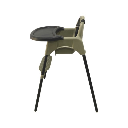 Καρεκλάκι φαγητού FunBaby 2 σε 1 με πλαστικό σκελετό και κάθισμα  απο 6 μηνών έως 15 κιλά σε λαδί χρώμα