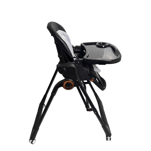 Ηλεκτρικό καρεκλάκι φαγητού Galaxy 3 σε 1 με ανάκληση δυνατότητα κούνιας bluetooth και χειριστήριο απο 3 μηνών έως 20 κιλά σε μαύρο χρώμα
