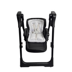 Ηλεκτρικό καρεκλάκι φαγητού Galaxy 3 σε 1 με ανάκληση δυνατότητα κούνιας bluetooth και χειριστήριο απο 3 μηνών έως 20 κιλά σε μαύρο χρώμα