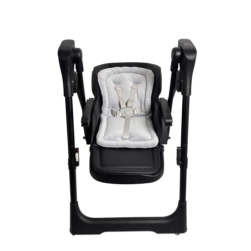 Ηλεκτρικό καρεκλάκι φαγητού Galaxy 3 σε 1 με ανάκληση δυνατότητα κούνιας bluetooth και χειριστήριο απο 3 μηνών έως 20 κιλά σε μαύρο χρώμα