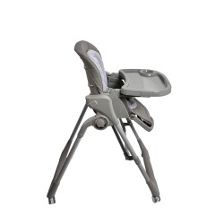 Ηλεκτρικό καρεκλάκι φαγητού Galaxy 3 σε 1 με ανάκληση δυνατότητα κούνιας bluetooth και χειριστήριο απο 3 μηνών έως 20 κιλά σε γκρι χρώμα
