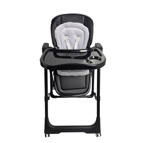 Ηλεκτρικό καρεκλάκι φαγητού Galaxy 3 σε 1 με ανάκληση δυνατότητα κούνιας bluetooth και χειριστήριο απο 3 μηνών έως 20 κιλά σε μαύρο χρώμα