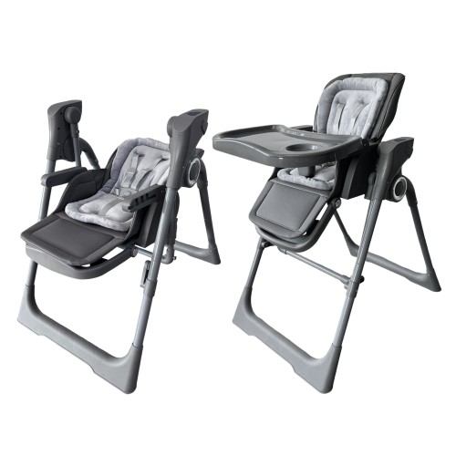 Ηλεκτρικό καρεκλάκι φαγητού Galaxy 3 σε 1 με ανάκληση δυνατότητα κούνιας bluetooth και χειριστήριο απο 3 μηνών έως 20 κιλά σε γκρι χρώμα