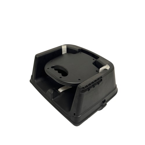 Καρεκλάκι φαγητού Moon 3 σε 1 με μεταλλικό σκελετό και πλαστικό κάθισμα με δερματίνη απο 6 μηνών έως 15 κιλά σε μαύρο χρώμα