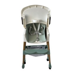 Καρεκλάκι φαγητού Bebe 4 σε 1 με ανάκληση και δυνατότητα κούνιας απο 6 μηνών έως 15 κιλά σε πράσινο χρώμα