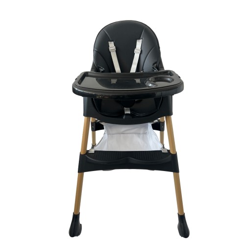 Καρεκλάκι φαγητού Bebe 4 σε 1 με ανάκληση και δυνατότητα κούνιας απο 6 μηνών έως 15 κιλά σε μαύρο μπεζ χρώμα