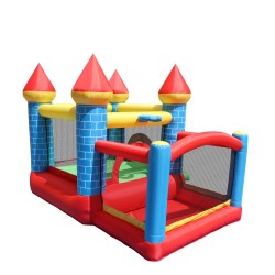 Φουσκωτό Τραμπολίνο Κάστρο με τσουλήθρα μπασκέτα και μπαλοπισίνα