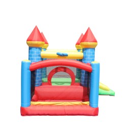 Φουσκωτό Τραμπολίνο Κάστρο με τσουλήθρα μπασκέτα και μπαλοπισίνα