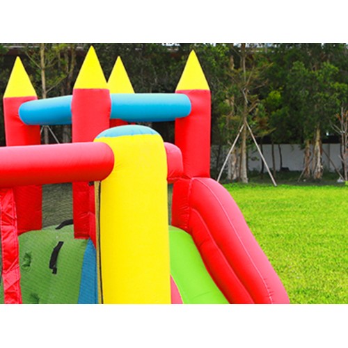 Φουσκωτό Τραμπολίνο με τσουλήθρα μπασκέτα μπαλοπισίνα και αναρρίχηση