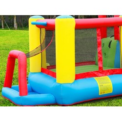 Φουσκωτό Τραμπολίνο με τσουλήθρα μπασκέτα μπαλοπισίνα και αναρρίχηση