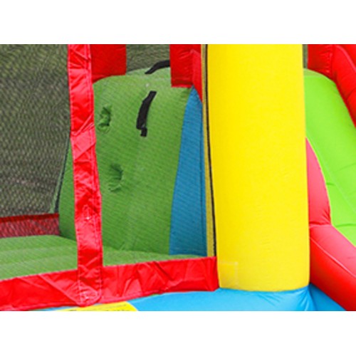 Φουσκωτό Τραμπολίνο με τσουλήθρα μπασκέτα μπαλοπισίνα και αναρρίχηση