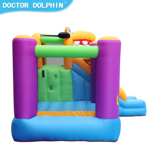 Doctor Dolphin Φουσκωτό Τραμπολίνο Σκυλάκι με τσουλήθρα μπασκέτα αναρρίχηση