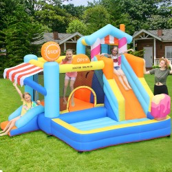 Doctor Dolphin Φουσκωτό Τραμπολίνο με δύο τσουλήθρες αναρρίχηση και μπαλοπισίνα