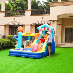 Doctor Dolphin Φουσκωτό Τραμπολίνο με δύο τσουλήθρες αναρρίχηση και μπαλοπισίνα