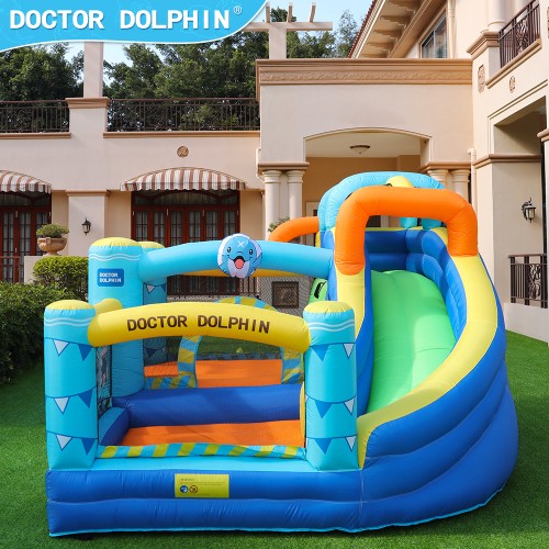 Doctor Dolphin Φουσκωτό Τραμπολίνο με τσουλήθρα και αναρρίχηση