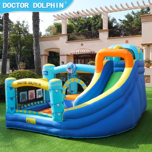 Doctor Dolphin Φουσκωτό Τραμπολίνο με τσουλήθρα και αναρρίχηση