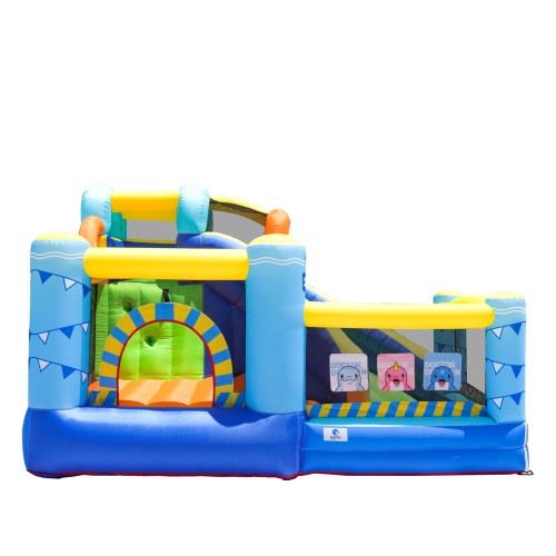 Doctor Dolphin Φουσκωτό Τραμπολίνο με τσουλήθρα και αναρρίχηση