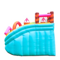 Doctor Dolphin Φουσκωτό Τραμπολίνο Ice Cream με τσουλήθρα αναρρίχηση και μπαλοπισίνα