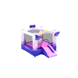 Doctor Dolphin Φουσκωτό Τραμπολίνο Μονόκερος με τσουλήθρα αλογάκι και μπασκέτα