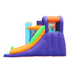 AirMyFun Φουσκωτό Τραμπολίνο με δύο τσουλήθρες αναρρίχηση και μπαλοπίσινα