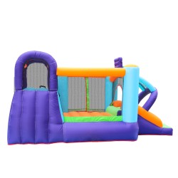 AirMyFun Φουσκωτό Τραμπολίνο με δύο τσουλήθρες αναρρίχηση και μπαλοπίσινα