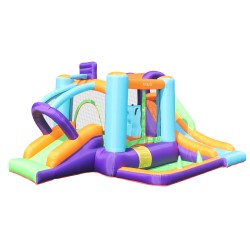 AirMyFun Φουσκωτό Τραμπολίνο με δύο τσουλήθρες αναρρίχηση και μπαλοπίσινα