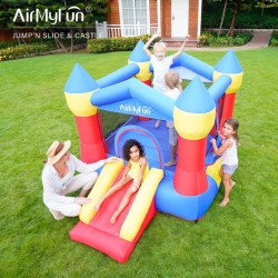 AirMyFun Φουσκωτό Τραμπολίνο κάστρο με τσουλήθρα