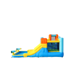 SunSports Φουσκωτό Τραμπολίνο με δύο νεροτσουλήθρες μπασκέτα αναρρίχηση και νεροπίστολα