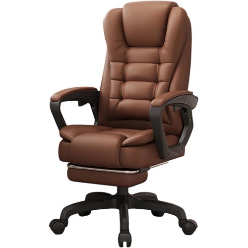 Καρέκλα Γραφείου Διευθυντική με μπράτσα και ανάκληση Δερματίνης Καφέ Σκούρο 115-125x64x70cm Καρέκλα Γραφείου Διευθυντική με μπράτσα και ανάκληση Δερματίνης Καφέ Σκούρο 115-125x64x70cm
