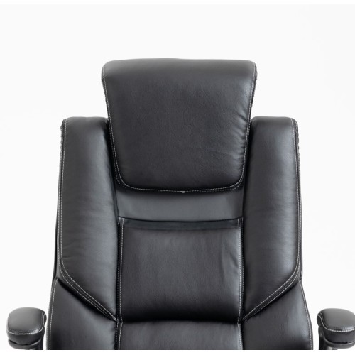 Καρέκλα Γραφείου Διευθυντική Δερματίνης με ρυθμιζόμενο προσκέφαλο και κινούμενα μπράτσα 118-126x71x68cm μαύρη Καρέκλα Γραφείου Διευθυντική Δερματίνης με ρυθμιζόμενο προσκέφαλο και κινούμενα μπράτσα 118-126x71x68cm μαύρη