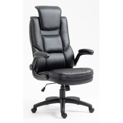 Καρέκλα Γραφείου Διευθυντική Δερματίνης με ρυθμιζόμενο προσκέφαλο και κινούμενα μπράτσα 118-126x71x68cm μαύρη Καρέκλα Γραφείου Διευθυντική Δερματίνης με ρυθμιζόμενο προσκέφαλο και κινούμενα μπράτσα 118-126x71x68cm μαύρη