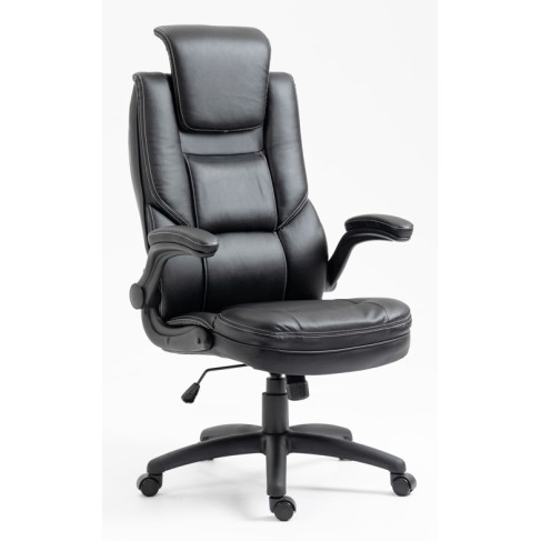 Καρέκλα Γραφείου Διευθυντική Δερματίνης με ρυθμιζόμενο προσκέφαλο και κινούμενα μπράτσα 118-126x71x68cm μαύρη Καρέκλα Γραφείου Διευθυντική Δερματίνης με ρυθμιζόμενο προσκέφαλο και κινούμενα μπράτσα 118-126x71x68cm μαύρη