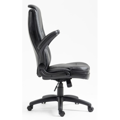 Καρέκλα Γραφείου Διευθυντική Δερματίνης με ρυθμιζόμενο προσκέφαλο και κινούμενα μπράτσα 118-126x71x68cm μαύρη Καρέκλα Γραφείου Διευθυντική Δερματίνης με ρυθμιζόμενο προσκέφαλο και κινούμενα μπράτσα 118-126x71x68cm μαύρη