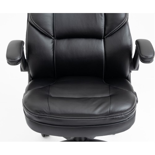 Καρέκλα Γραφείου Διευθυντική Δερματίνης με ρυθμιζόμενο προσκέφαλο και κινούμενα μπράτσα 118-126x71x68cm μαύρη Καρέκλα Γραφείου Διευθυντική Δερματίνης με ρυθμιζόμενο προσκέφαλο και κινούμενα μπράτσα 118-126x71x68cm μαύρη