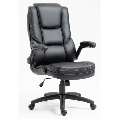 Καρέκλα Γραφείου Διευθυντική Δερματίνης με ρυθμιζόμενο προσκέφαλο και κινούμενα μπράτσα 118-126x71x68cm μαύρη Καρέκλα Γραφείου Διευθυντική Δερματίνης με ρυθμιζόμενο προσκέφαλο και κινούμενα μπράτσα 118-126x71x68cm μαύρη